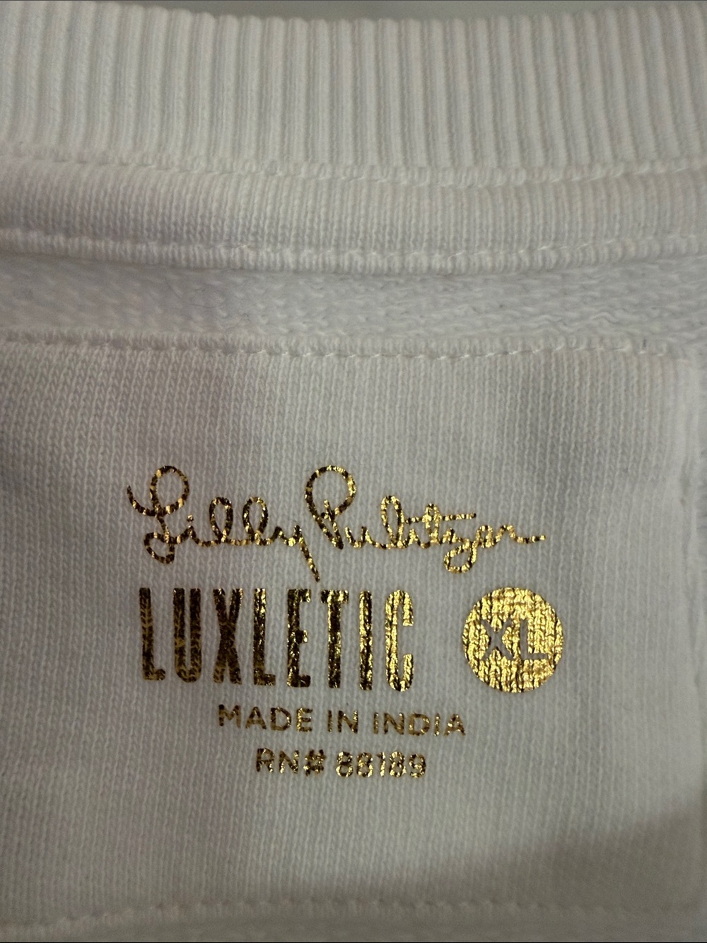 Lilly Pulitzer White Crewneck Sweatshirt - Picture 3 of 4